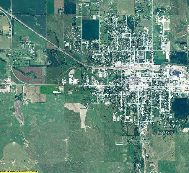 Custer County, Nebraska aerial photography