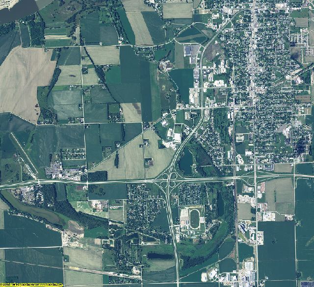 Dakota County, Nebraska aerial photography