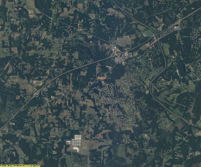 Davie County, North Carolina aerial photography