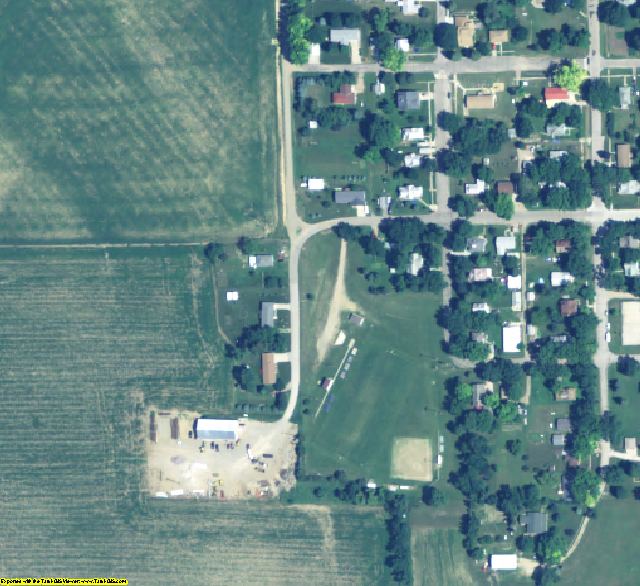 Dixon County, NE aerial photography detail