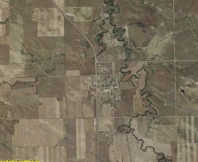Fall River County, South Dakota aerial photography
