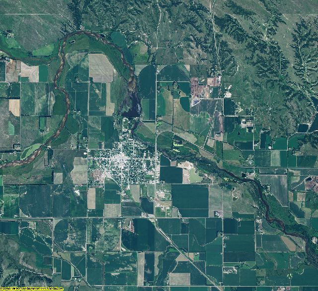 Garfield County, Nebraska aerial photography
