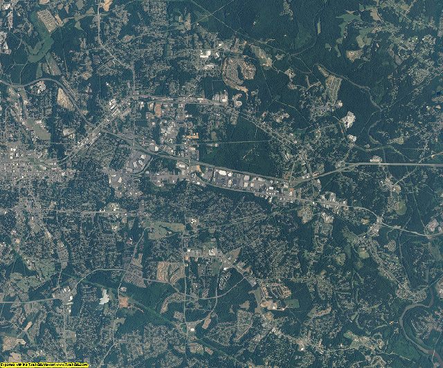 Gaston County, North Carolina aerial photography