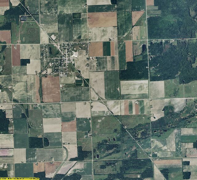 Gratiot County, Michigan aerial photography
