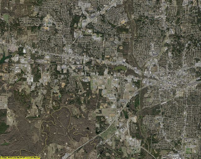 Gregg County, Texas aerial photography