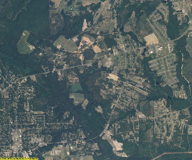 Hoke County, North Carolina aerial photography