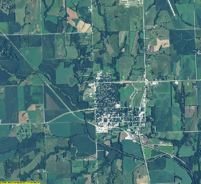 Johnson County, Nebraska aerial photography