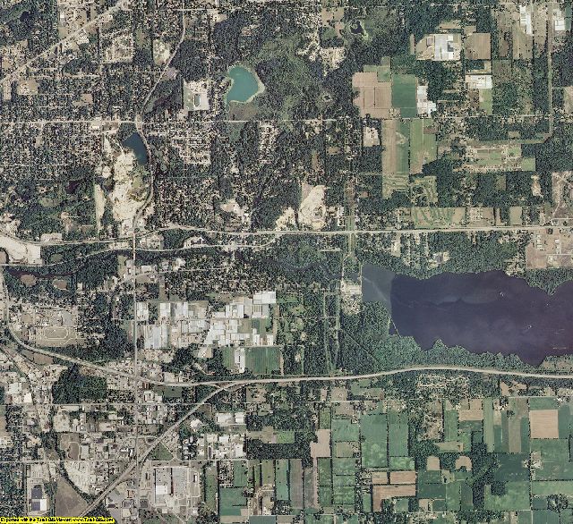 Kalamazoo County, Michigan aerial photography