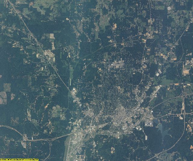 Lauderdale County, Mississippi aerial photography