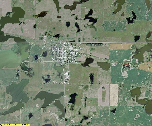 Logan County, North Dakota aerial photography