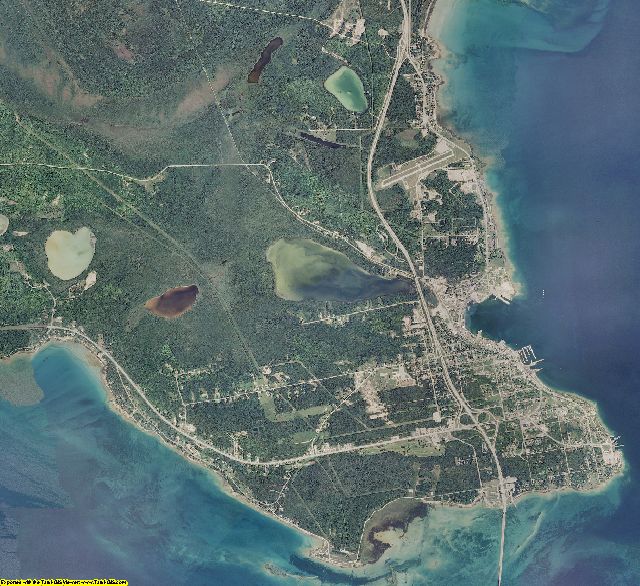 Mackinac County, Michigan aerial photography