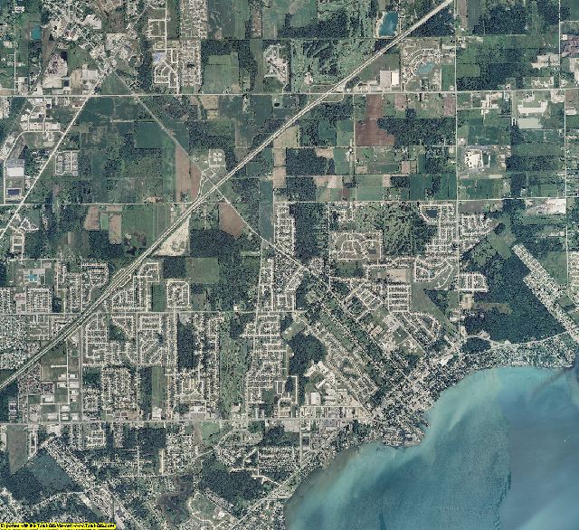 Macomb County, Michigan aerial photography