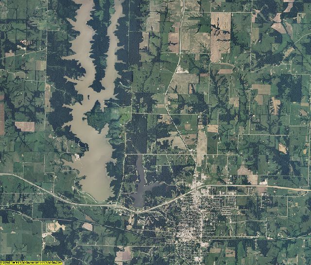 Macon County, Missouri aerial photography