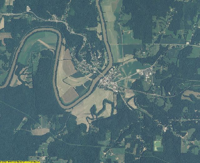 Martin County, Indiana aerial photography
