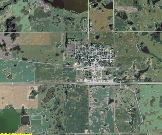 Nelson County, North Dakota aerial photography