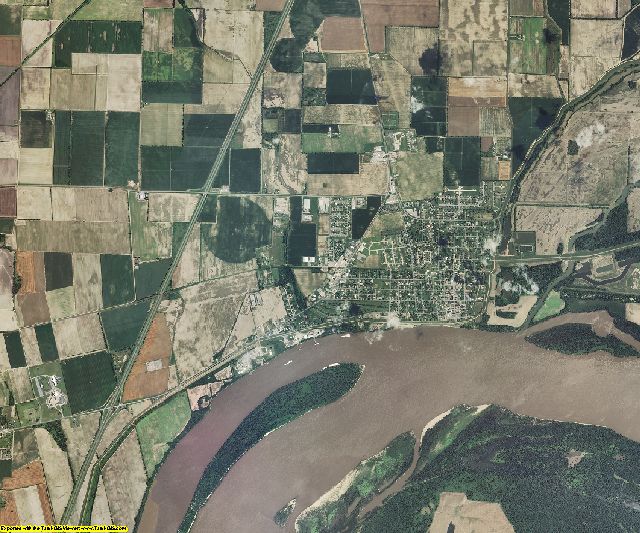 New Madrid County, Missouri aerial photography