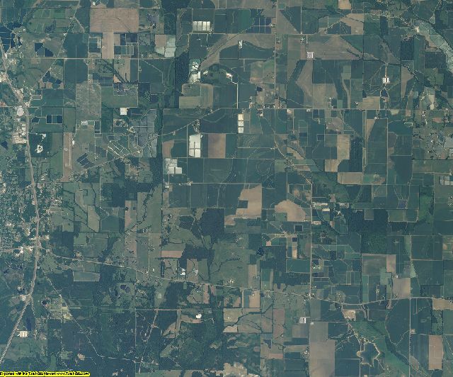 Noxubee County, Mississippi aerial photography