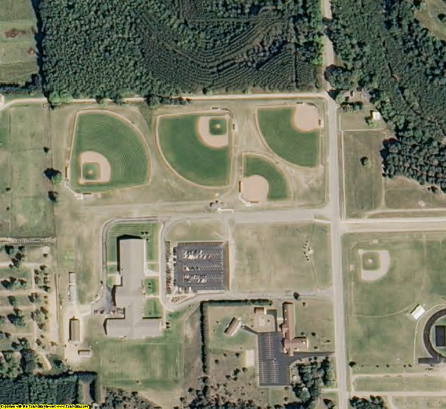 Osceola County, MI aerial photography detail