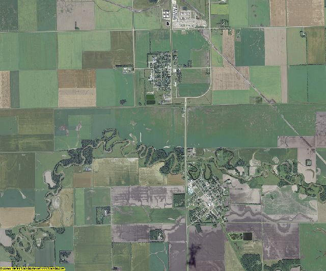 Pembina County, North Dakota aerial photography