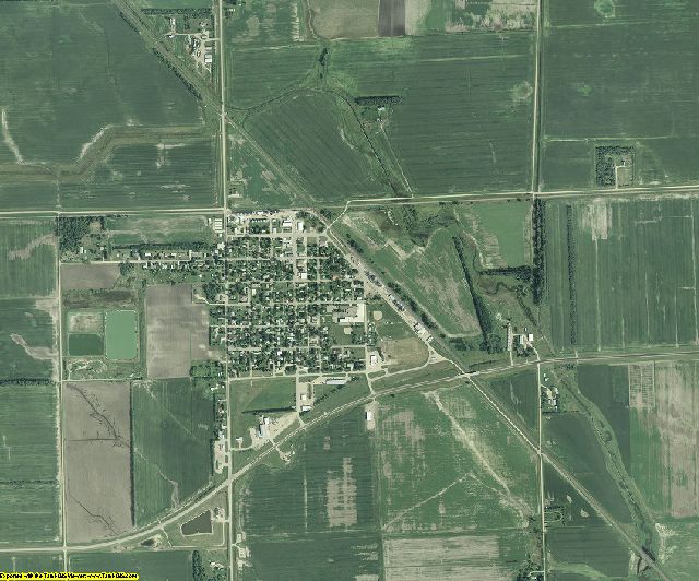 Richland County, North Dakota aerial photography
