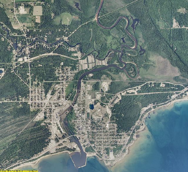 Schoolcraft County, Michigan aerial photography