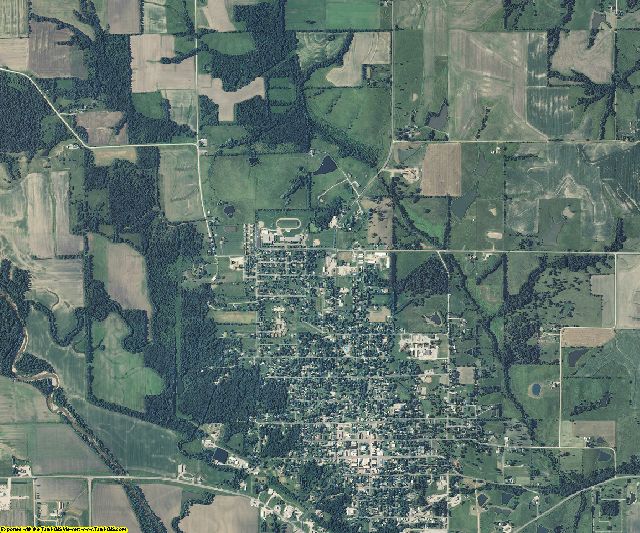 Scotland County, Missouri aerial photography