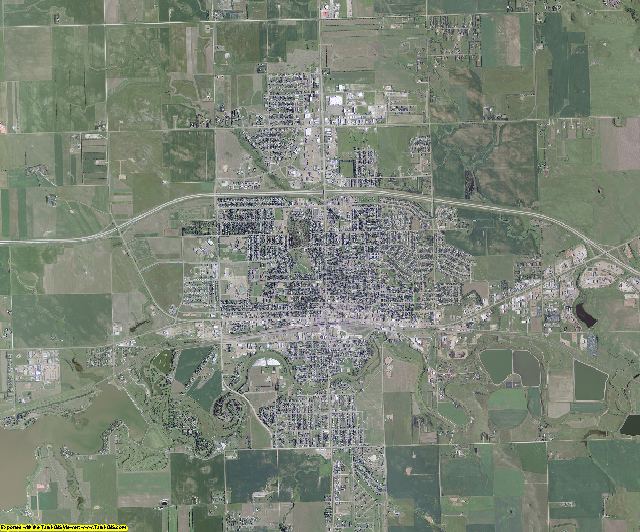 Stark County, North Dakota aerial photography
