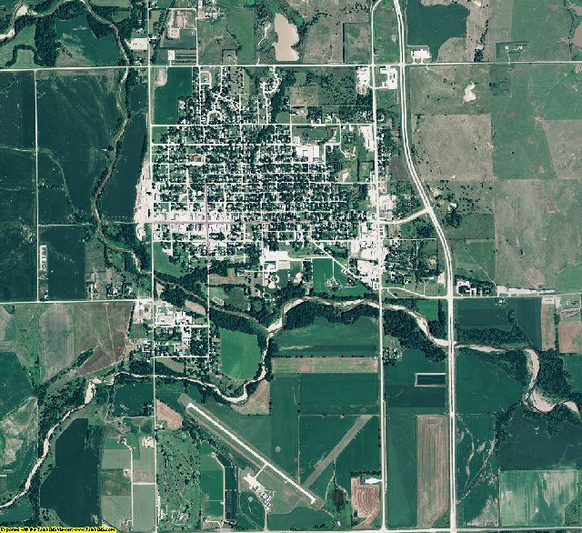 Thayer County, Nebraska aerial photography