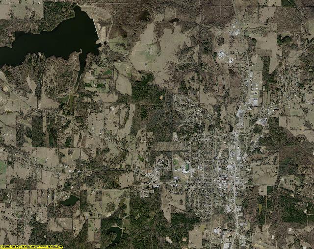 Upshur County, Texas aerial photography