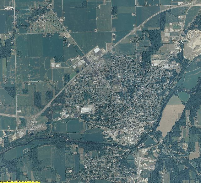 Wabash County, Indiana aerial photography