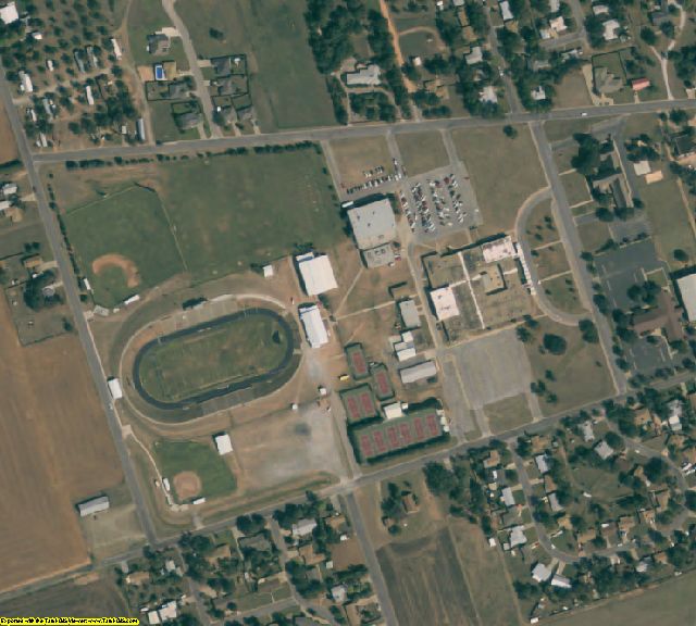 Wilbarger County, TX aerial photography detail