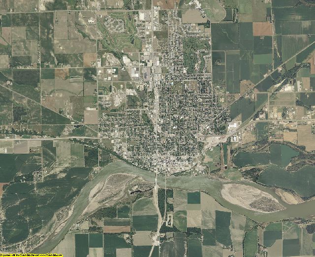 Yankton County, South Dakota aerial photography