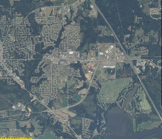 Autauga County, Alabama aerial photography