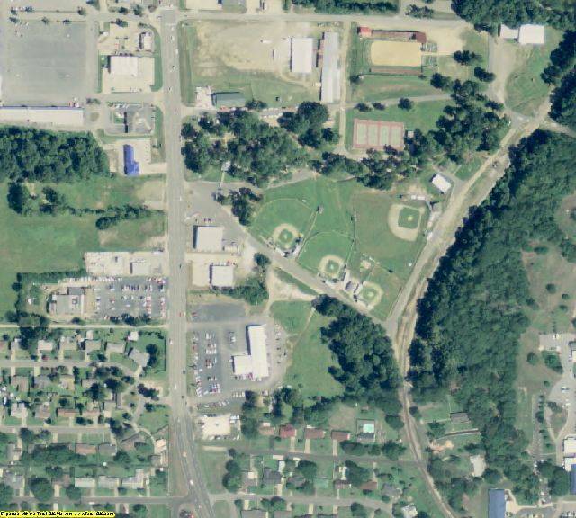 Hot Spring County, AR aerial photography detail