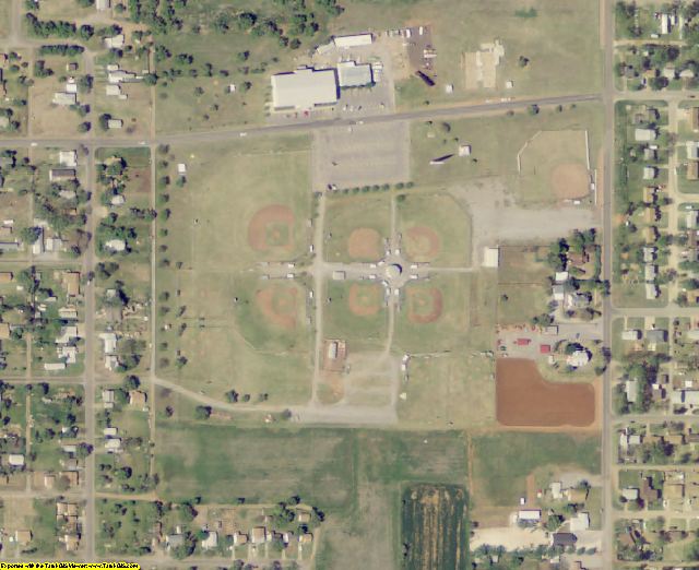 Jackson County, OK aerial photography detail