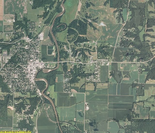 Menard County, Illinois aerial photography