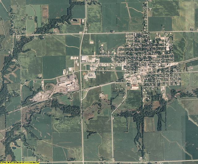 Muscatine County, Iowa aerial photography