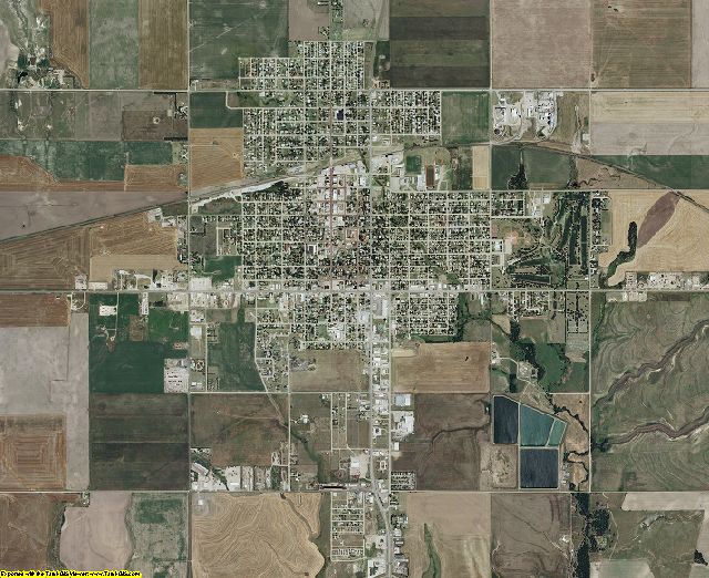Russell County, Kansas aerial photography