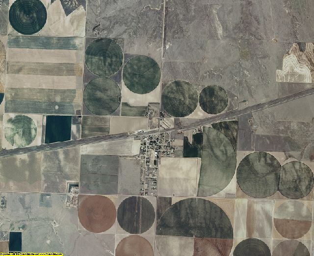Wallace County, Kansas aerial photography