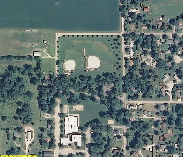 Benton County, IN aerial photography detail