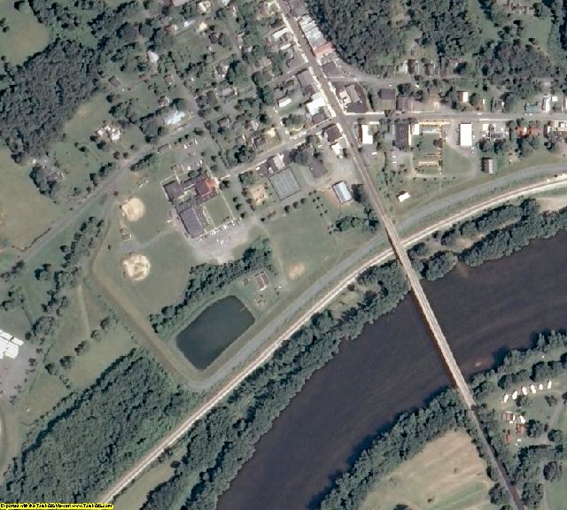 Buckingham County, VA aerial photography detail