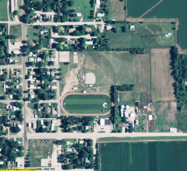 Clay County, NE aerial photography detail