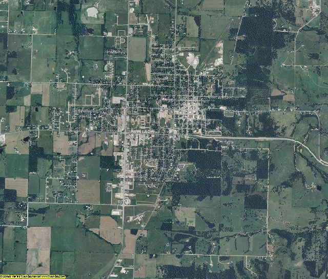 Dallas County, Missouri aerial photography
