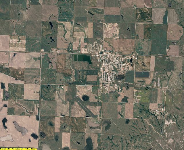 Dewey County, South Dakota aerial photography