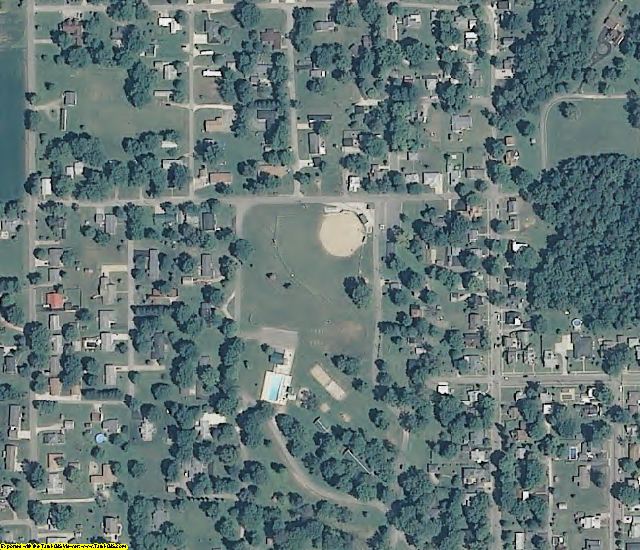 Fountain County, IN aerial photography detail