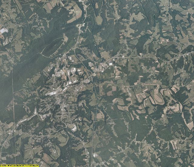 Franklin County, Virginia aerial photography