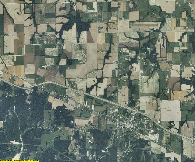 Montgomery County, Missouri aerial photography