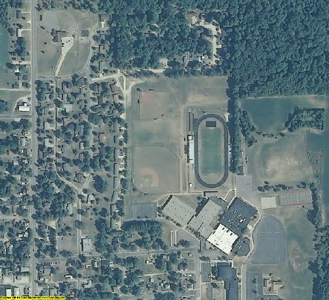 Noble County, IN aerial photography detail