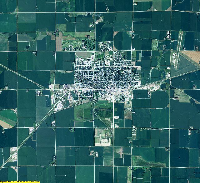 Phelps County, Nebraska aerial photography