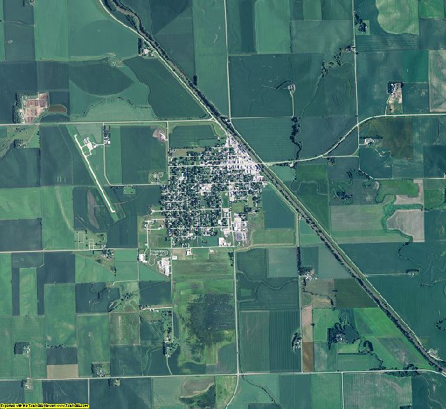 Thurston County, Nebraska aerial photography